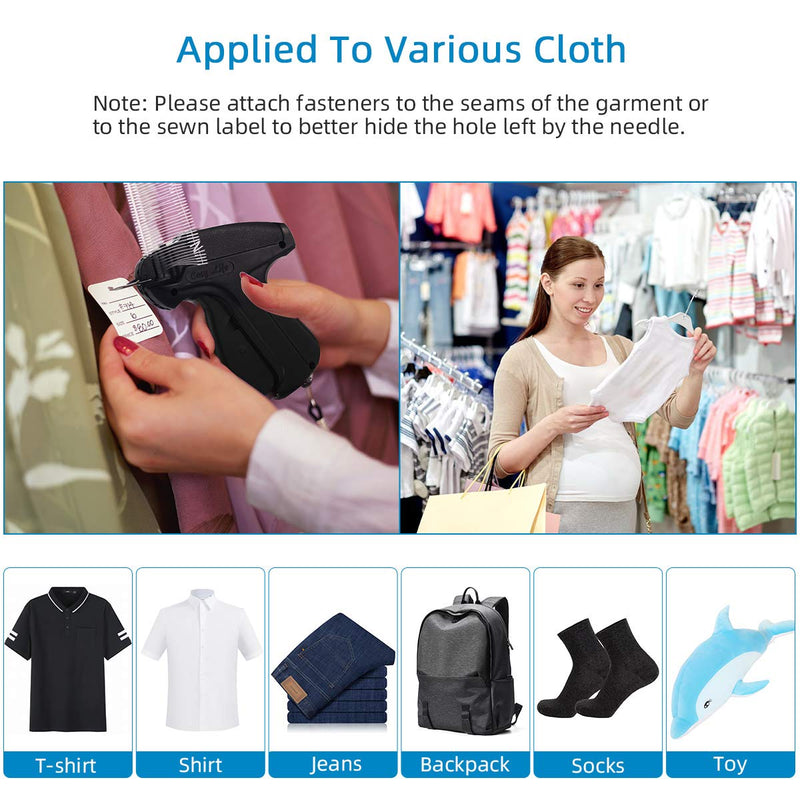 [Australia - AusPower] - Standard Price Tagging Gun, Clothing Clothes Label Tag Gun with 2000Pcs 2'' Barbs Fasteners Attachment & 6 Needles Family Yard Sale Tagging Gun Set 2007 