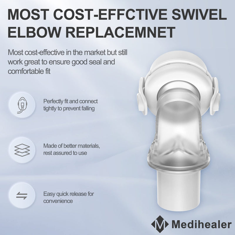 [Australia - AusPower] - 2 Packs Replacement Swivel Elbow Connector Compatible with F20 and F30,Tube Quick-Release Elbow,Great-Value Supplies by Medihealer 