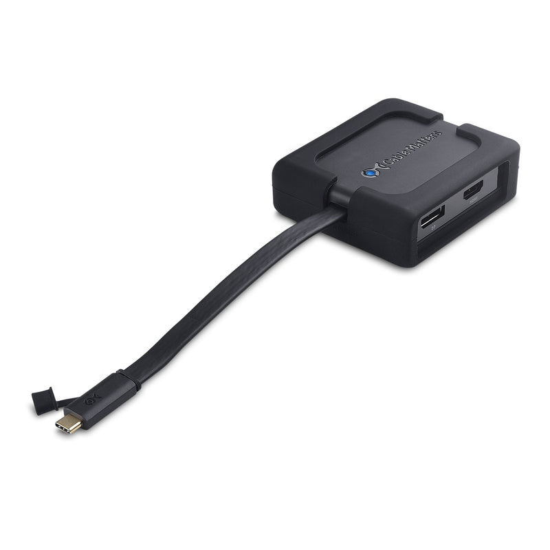 [Australia - AusPower] - Cable Matters USB C Hub with HDMI, DisplayPort, VGA, USB 2.0, Fast Ethernet, 60W Charging - Thunderbolt 4 / USB4 / Thunderbolt 3 Port Compatible with MacBook Pro, Dell XPS, HP Spectre x360 and More 