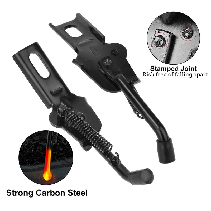[Australia - AusPower] - SEISSO Bike Kickstand for 12" Kids Bicycle Kickstand Rear Mount for Premium Steel with Pad Kick Stand Rest for 12 inch Bike Replacement for Training Wheel 