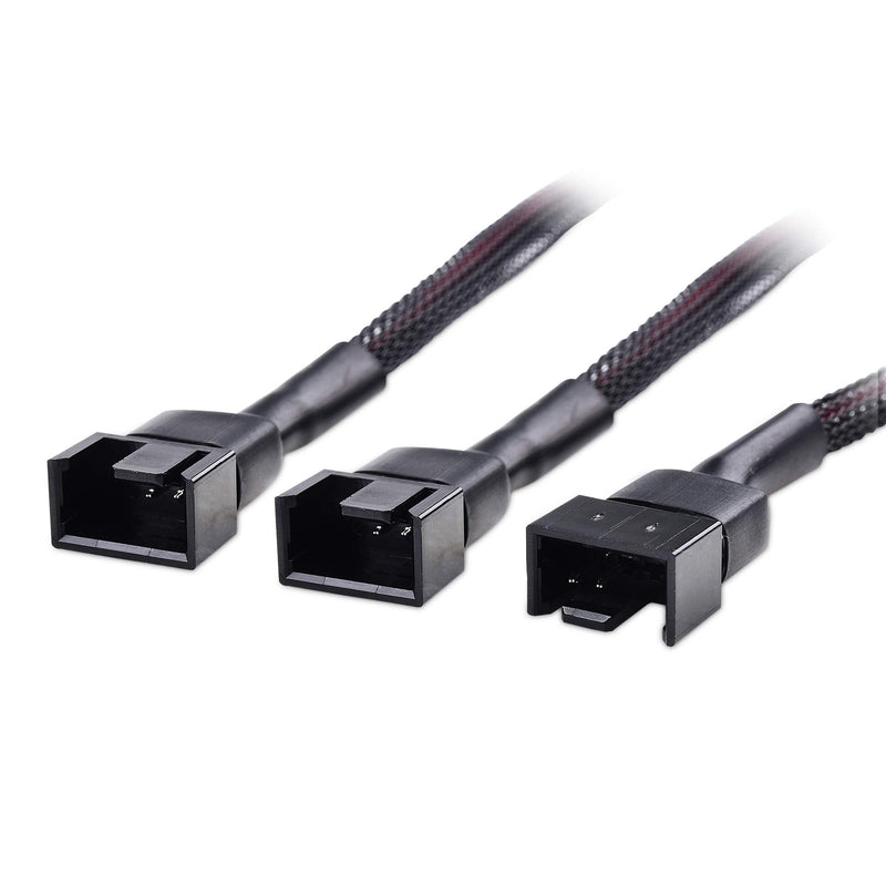 [Australia - AusPower] - Cable Matters 2-Pack 3 Computer Case Fan Splitter Cable with SATA Power - 16 Inches 