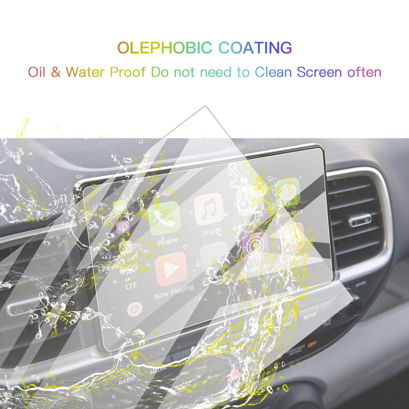 [Australia - AusPower] - Screen Protector Foils for 2020 2021 Venue Navigation Display Tempered Glass 9H Hardness Anti-Explosion & Scratch HD Clear Hyundai GPS LCD Protective Film 