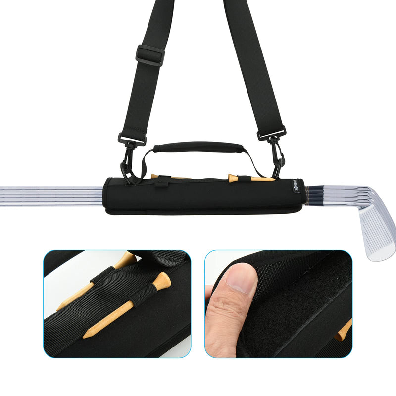 [Australia - AusPower] - Cosmos Portable Golf Club Bag Lightweight Travel Carrier Bag Ideal for Golf Course Driving Range Golf Gift Accessories for Men 