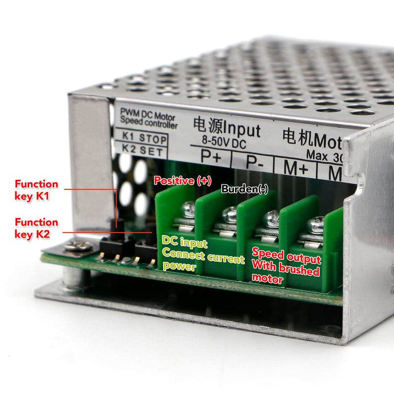 [Australia - AusPower] - RioRand 8-50V PWM DC Motor Speed Controller Switch 5A 20A 30A 