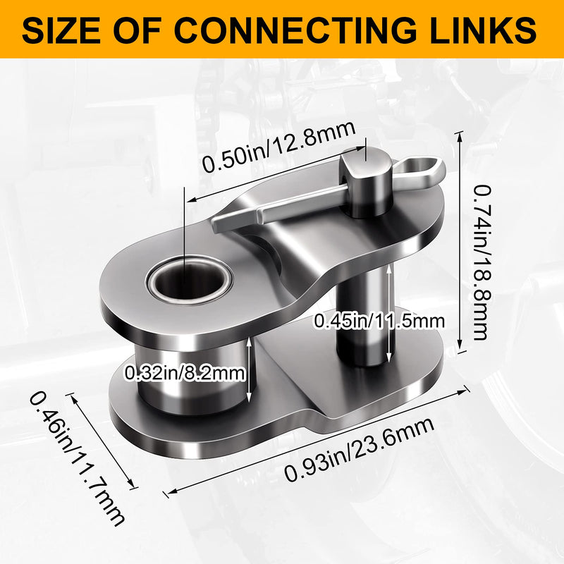[Australia - AusPower] - OIIKI Roller Chain Offset Link #40, 8-Pack 