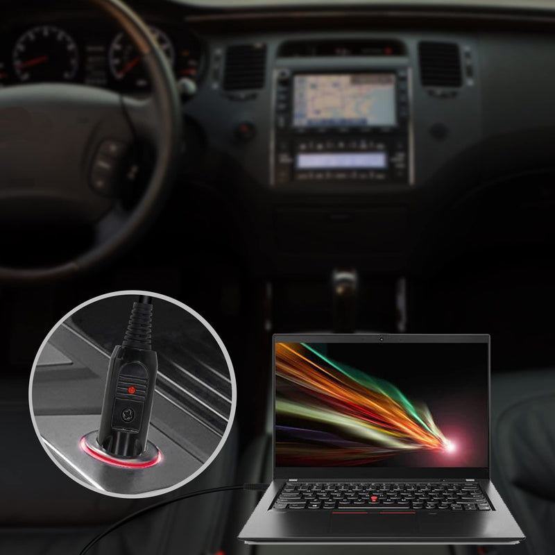 [Australia - AusPower] - GINTOOYUN 12V DC 8mm Car Cigarette Lighter Cable, DC7909 7.9 x 5.5mm Car Charger Power Supply Cord,12V Cable for Car DVR,Bluetooth Speakers,Camera,GPS,Laptop 