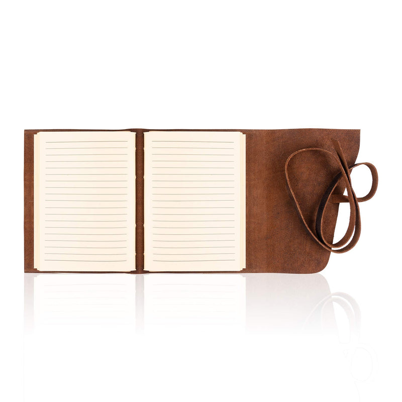 [Australia - AusPower] - Leather Journal Lined Notebook Paper - Leather Bound Journals for Writing for Women and Men, 7 x 5 Inches Ruled Small Notebooks, Kraft Paper with 400 pages - Lined Paper College Ruled & Travel Size 7" x 5" Lined 