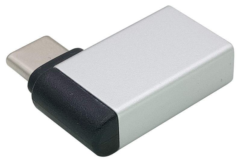 [Australia - AusPower] - AAOTOKK Right Angle USB C to USB 3.0 Adapter 90 Degree Type C Male to USB A 3.0 Female Converter,On The Go(OTG) for Smartphone,Laptops,Mouse Keyboards,More USB and Type-C Devices (2 Pack-Silver M/F) silver M/F 