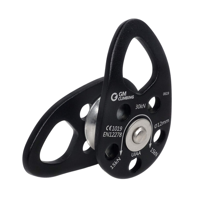 [Australia - AusPower] - GM CLIMBING UIAA Certified 30kN Swing Cheek Micro Pulley Black General Purpose One unit 