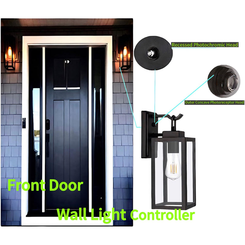 [Australia - AusPower] - AUTIDEFY 2-Pack 120VAC Light Control Sensor Switch, Outdoor Dusk to Dawn Photoelectric Light Sensor, Auto-on Off Hard-Wired Post Eye Light Control for Controlling All Kinds of LED Lamps. 