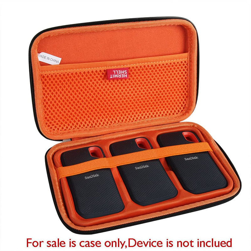 [Australia - AusPower] - Hermitshell Hard Travel Case for SanDisk 500GB / 250GB / 1TB / 2TB Extreme Portable SSD (Case for 3 Hard Drives) 