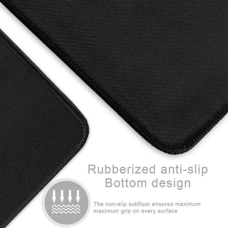 [Australia - AusPower] - Cmhoo XXL Professional Large Mouse Pad & Computer Game Mouse Mat (35.4x15.7x0.12IN, 90x40 Black) 35.4x15.7x0.1IN 
