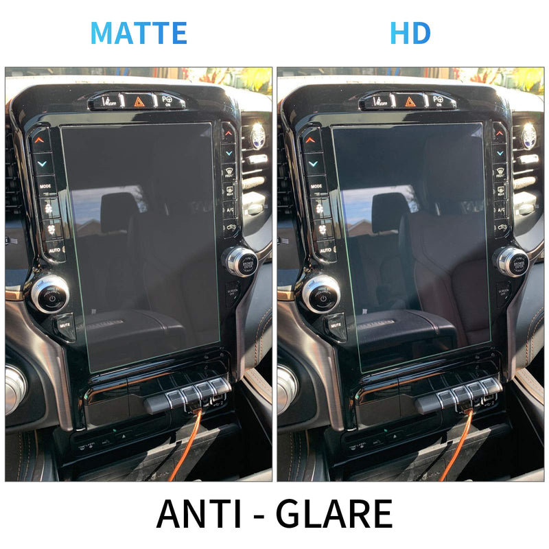 [Australia - AusPower] - Carwiner Compatible with Dodge Ram Matte Screen Protector 12 Inch 2019 2020 2021 1500 2500 3500 Anti Glare Fingerprint Navigation Protection Tempered Glass Accessories (matte) 