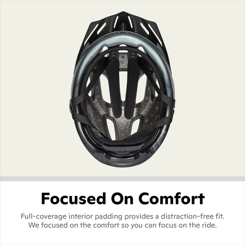 [Australia - AusPower] - Schwinn Intercept Adult/Youth Bike Helmet, 10 Vents, Durable Micro Shell, Adjustable Dial Fit, Multiple Colors Black 