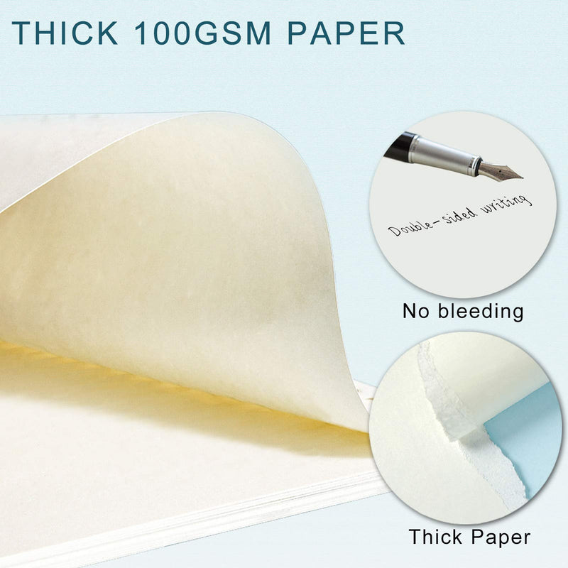 [Australia - AusPower] - A5 Refill Paper, [3 Pack] Toplive 100GSM Thick Refillable Paper 6 Hole Filler Inserts Loose Leaf Paper 135 Sheets (270 Pages) for 6 Ring Binder Journal Notebook-Blank Paper Blank Paper A5 
