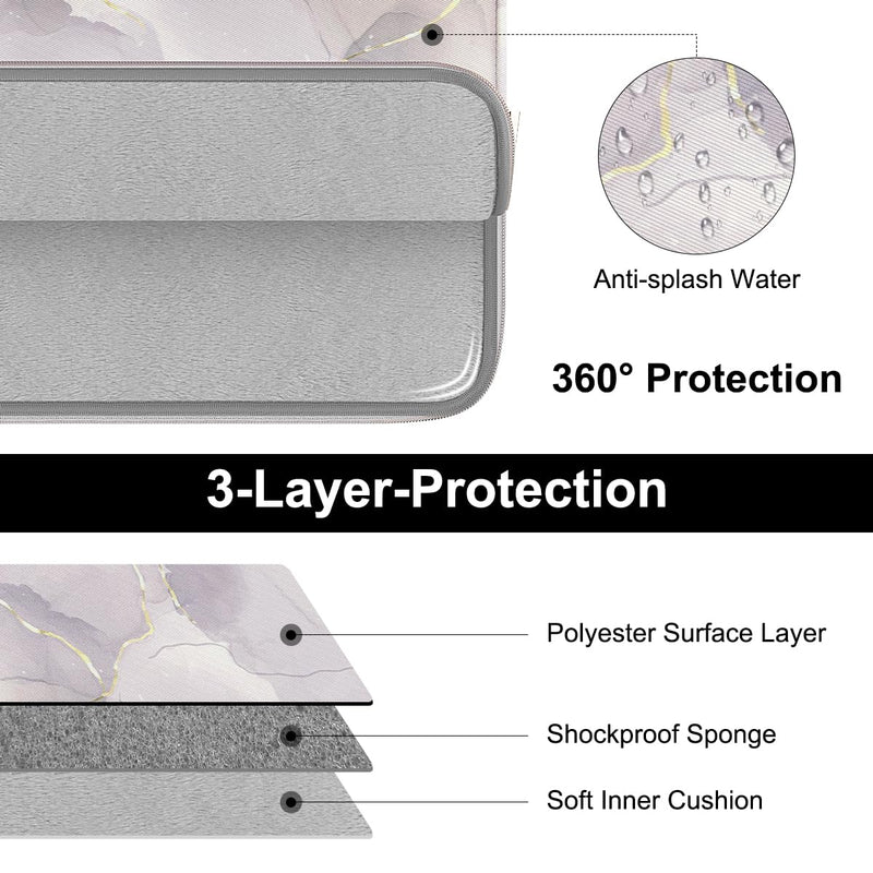 [Australia - AusPower] - ARVOK 15 15.6 16 inch Laptop Sleeve for MacBook Pro 15 inch/MacBook Pro 16 inch Water-Resistant Laptop Case Notebook Computer/Tablet Pouch Cover for HP/Dell/Lenovo/Asus/Acer/Samsung with Extra Bag 15-15.6 inch Ink Painting 