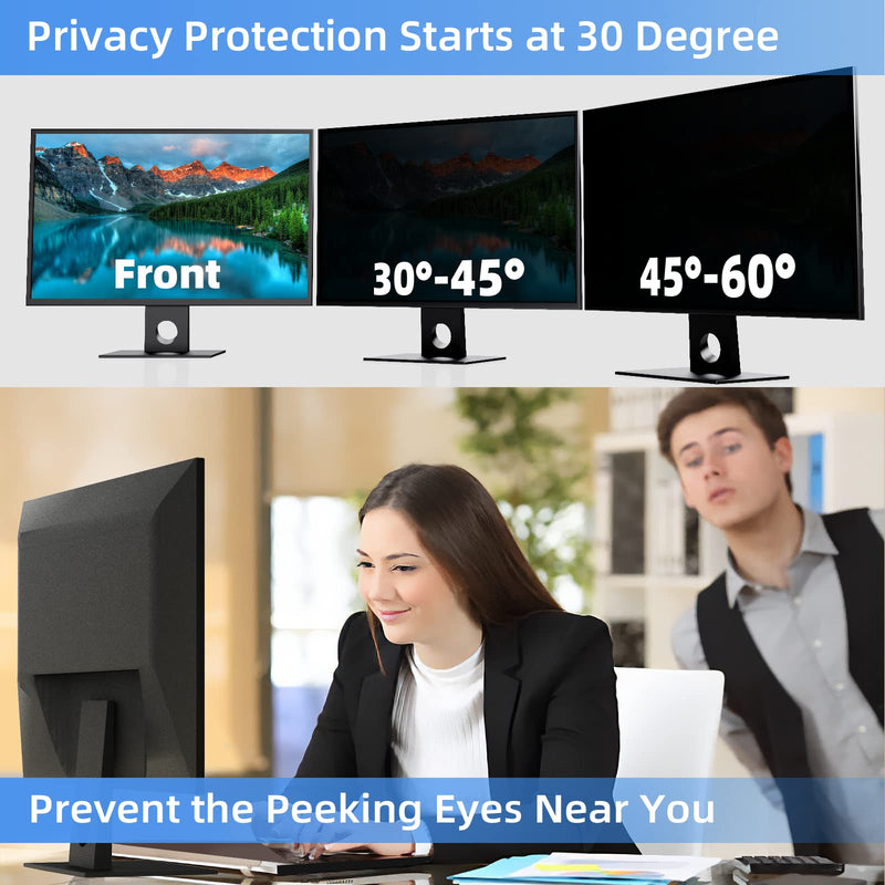 [Australia - AusPower] - Computer Privacy Screen Filter 24 inches for 16:9 Aspect Widescreen Computer Monitor – Removable Anti Glare Blue Light Privacy Filter, Anti-Scratch Screen Protective Film, Computer Screen Privacy Shield 24 in 24'' Privacy Screen (16:9) 