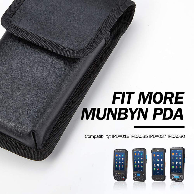[Australia - AusPower] - MUNBYN PDA Belt Holster Case, Rugged Pouch Carry Case with Belt Clip and Loops, Holster Holder for MUNBYN PDA Android Barcode Scanner Handheld Terminal 