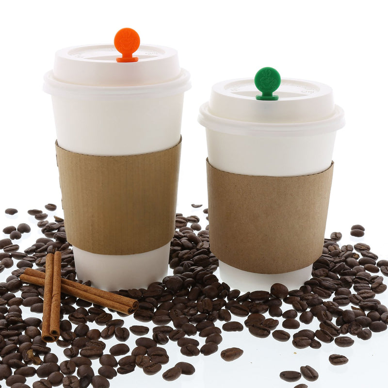 [Australia - AusPower] - StixToGo 4.75" White Stir N Plug Beverage Plug Coffee Stoppers & Coffee Stirrers for Disposable Lids, Package of 200 