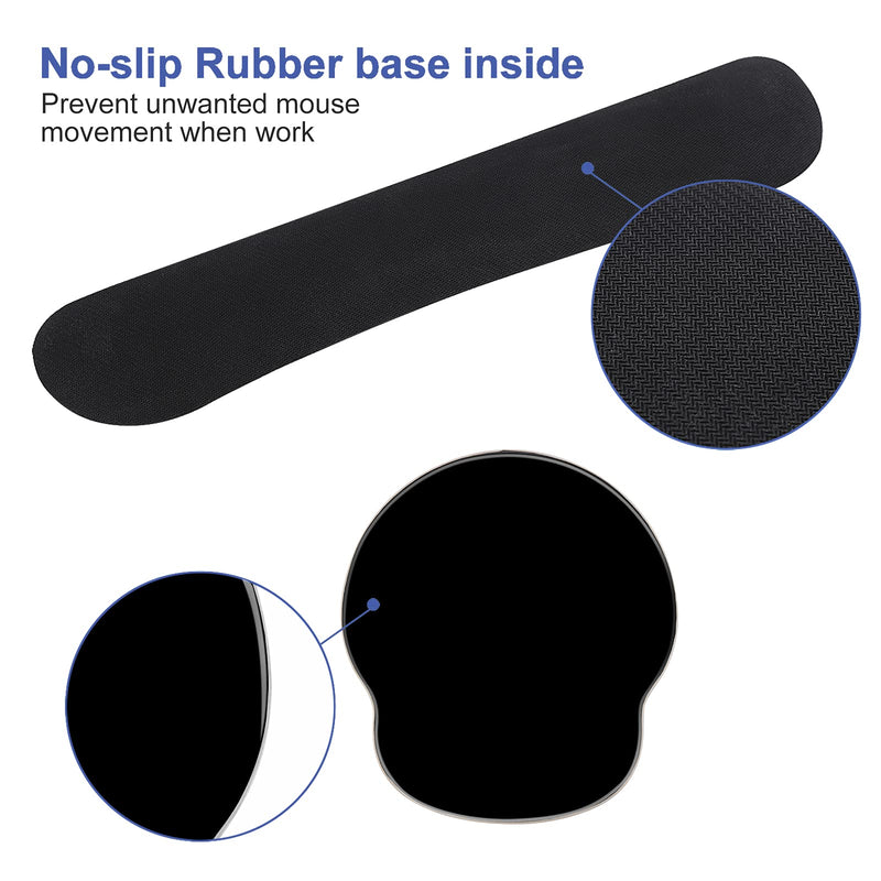 [Australia - AusPower] - Mouse Pad Keyboard Wrist Rest, Gel Non Slip Rubber Wrist Support Rest Mouse Pad for Home Office, Computer, Laptop, Typist, Gamer, Soft Cushion Mousepad with Memory Foam Ergonomic -Nebula Galaxy Nebula Galaxy 