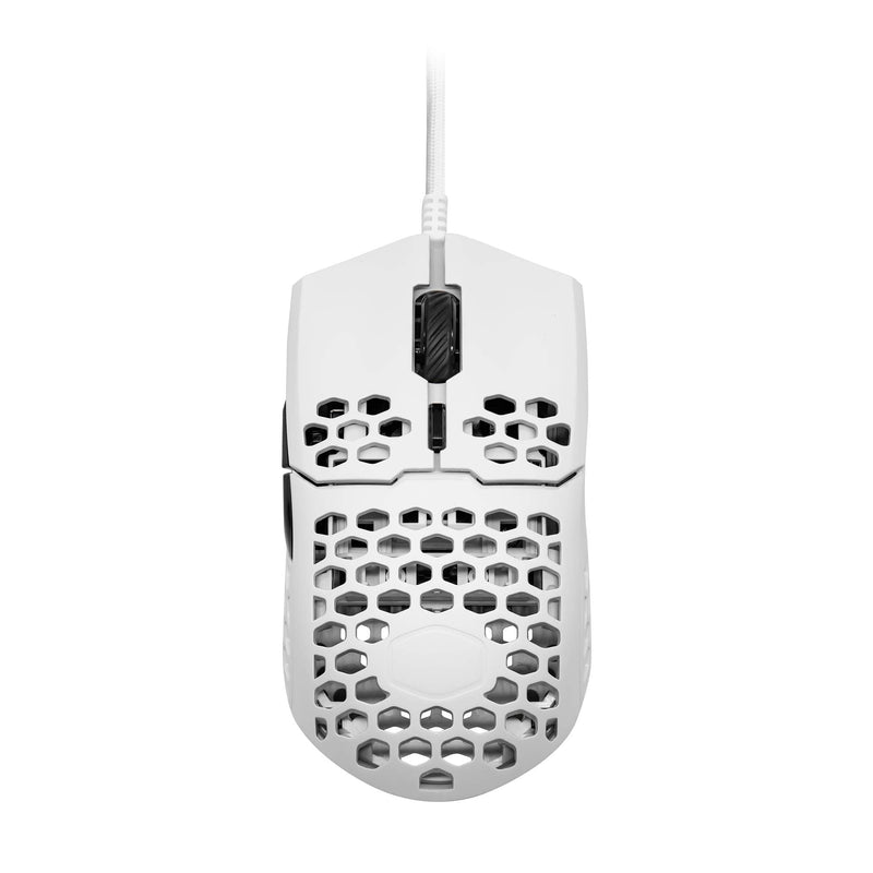 [Australia - AusPower] - Cooler Master MM710 53G Matte White Gaming Mouse with Lightweight Honeycomb Shell, Ultralight Ultraweave Cable, Pixart 3389 16000 DPI Optical Sensor 
