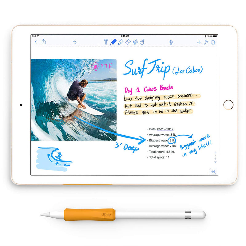 [Australia - AusPower] - UPPERCASE NimbleGrip Premium Silicone Ergonomic Grip Holder, Compatible with Apple Pencil and Apple Pencil 2 (1 Pack, Beige) 1 Pack 