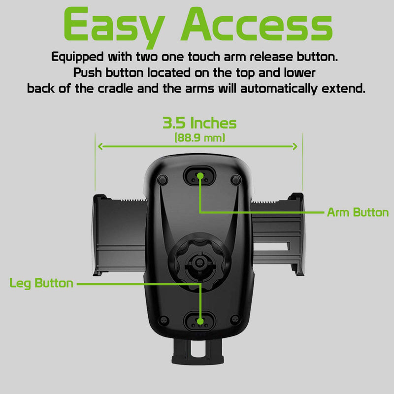 [Australia - AusPower] - Phone Holder, Car Dashboard Cell Phone Mount with Strong Suction Cup Universal Cradle Compatible with Apple iPhone Samsung Galaxy Note Android GPS LG 