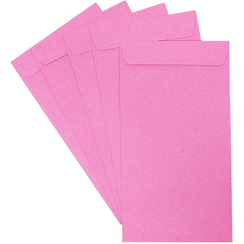 [Australia - AusPower] - Money Saving Envelopes for Cash, Pink Kraft Paper (3.5 x 6.5 In, 100 Pack) 