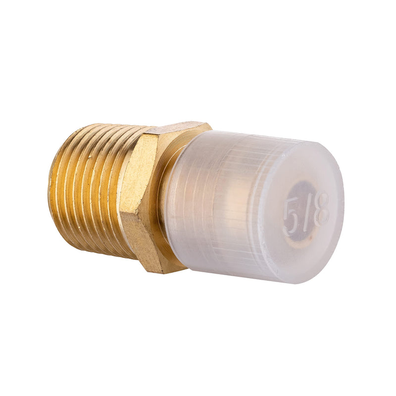 [Australia - AusPower] - (Pack of 4) Brass Tube Fitting for Propane Fitting, Half-Union, 3/8 in. Flare x 3/8 in. Male Pipe 