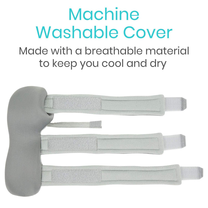 [Australia - AusPower] - Vive Resting Hand Splint (Left) - Night Immobilizer Wrist Finger Brace - Thumb Stabilizer Wrap - for Arthritis, Tendonitis, Carpal Tunnel Pain - Functional Support for Sprains Fractures (Small) Gray Left (Small) 