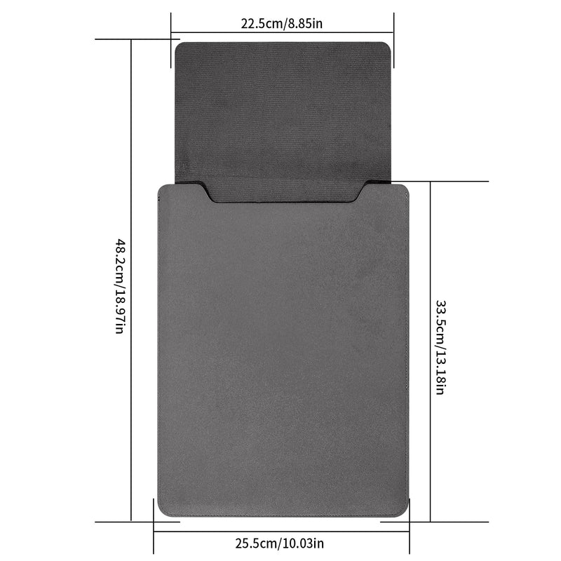 [Australia - AusPower] - 13.3-14" Laptop Sleeve, Padded Laptop Case, Thin Portable Versatile Laptop Case Bag Compatible with Laptop 2022 Pro 14 inch/2015 Pro 13.3 inch/2015 Air 13.3 inch (Dark Gray) Dark gray 