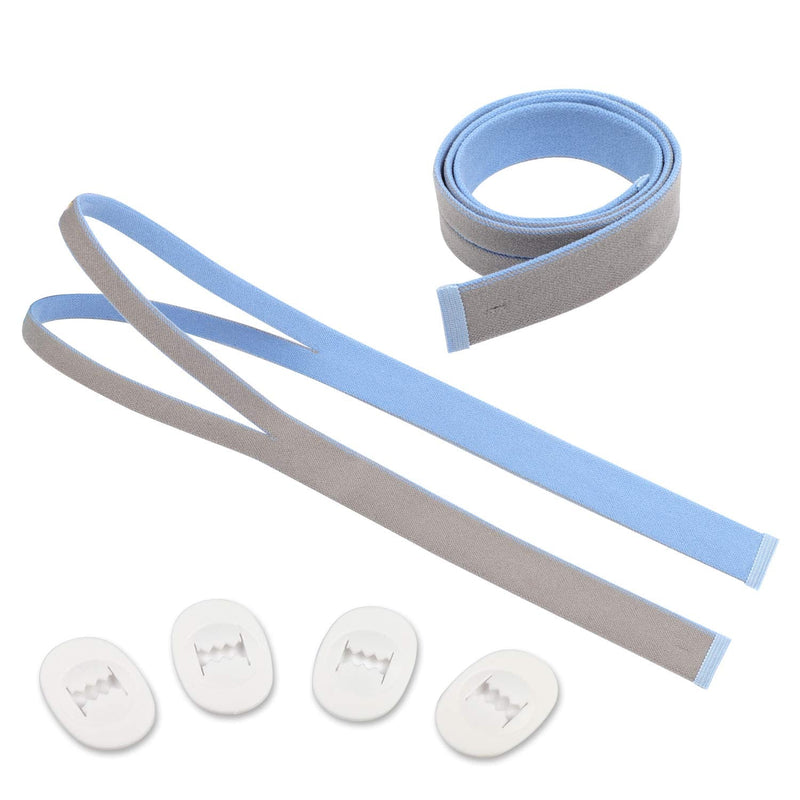 [Australia - AusPower] - Replacement Headgear for The ResMed Airfit P10 Nasal Pillow CPAP Mask. (2 Pack) Includes Free 4 Replacement Adjustment Clips. 6 Piece Set 