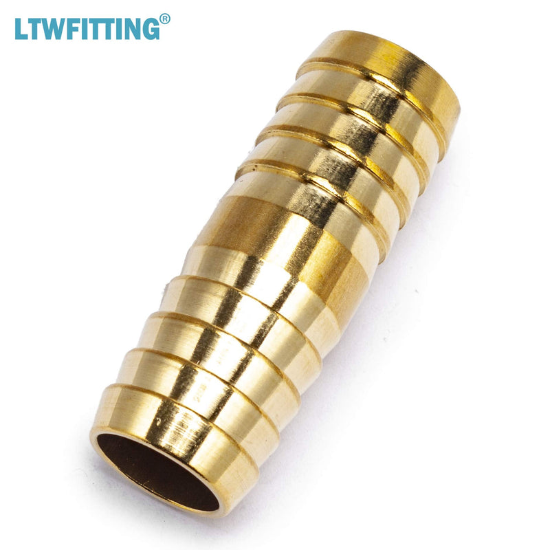 [Australia - AusPower] - LTWFITTING Brass Barb Splicer Mender 3/4-Inch ID Hose Fitting Air Boat Fuel Hose Joiner(Pack of 5) 