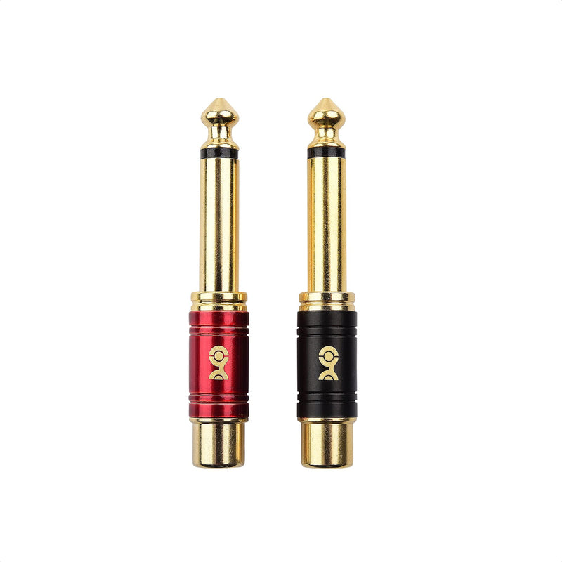 [Australia - AusPower] - Cable Matters 4-Pack RCA to 1/4 Adapter (1/4 to RCA Adapter) 