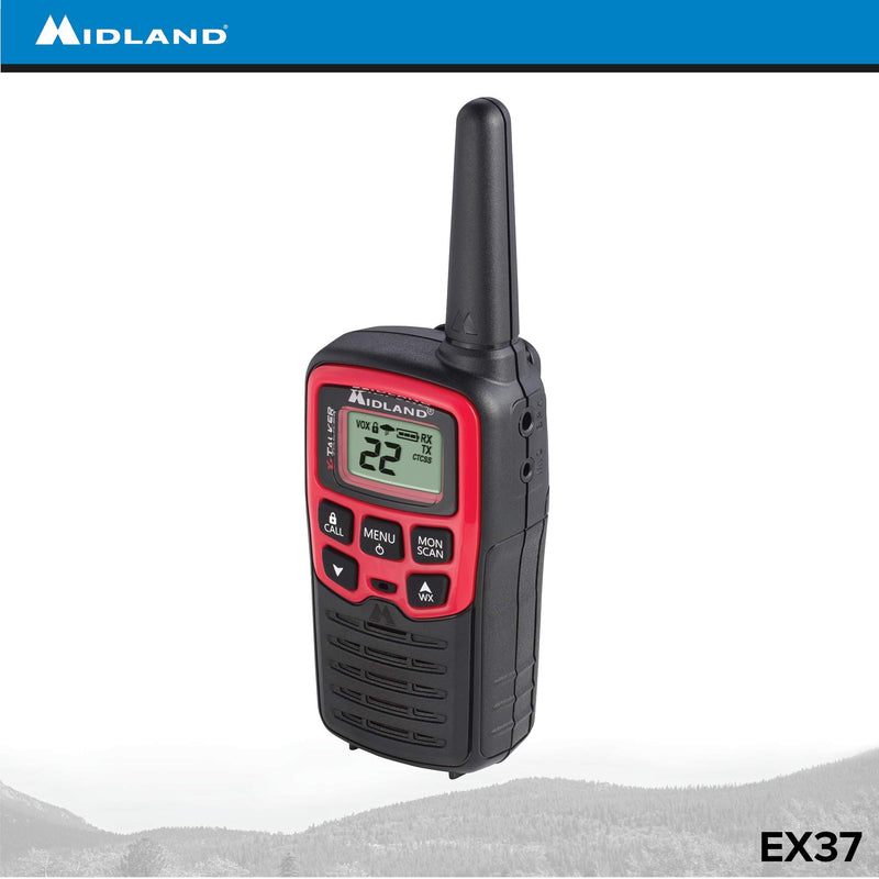 [Australia - AusPower] - Midland-EX37VP, E+Ready Emergency Two-Way Radio Kit-Pair of T31VP FRS Two-Way Radios, 9 LED Flashlight, Whistle With Compass and Temperature Gauge, In SoftShell Carrying Case (Pair Pack) 