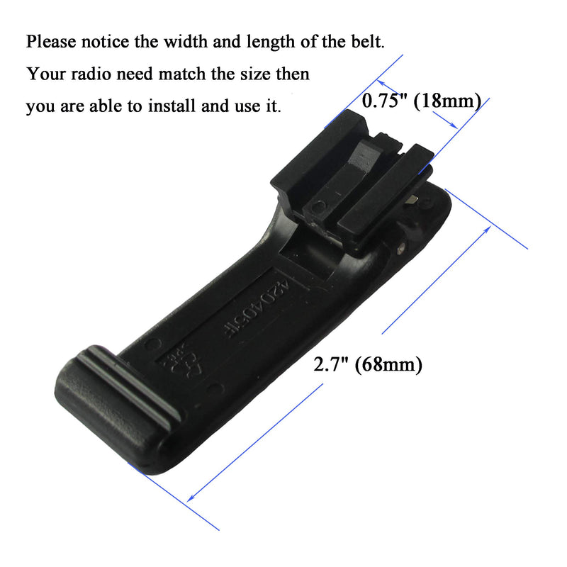 [Australia - AusPower] - bestkong 5 X Belt Clip for Motorola Radio CP200 PR400 P110 P1225 SP50 