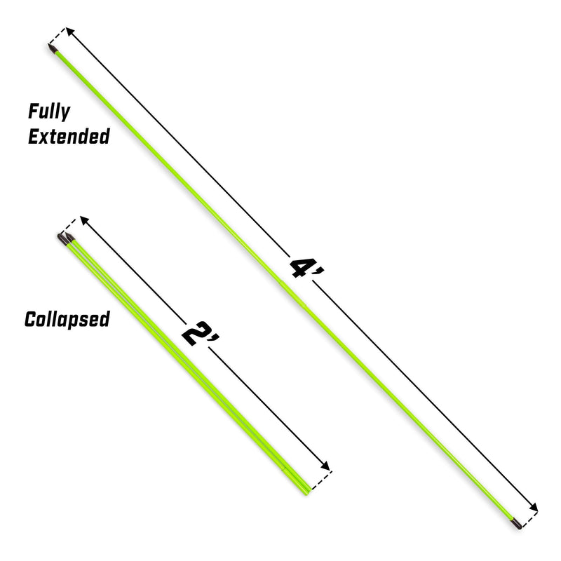 [Australia - AusPower] - GoSports Golf Alignment Training Sticks 3 Pack - Golf Alignment Aid Practice Rods, Green 