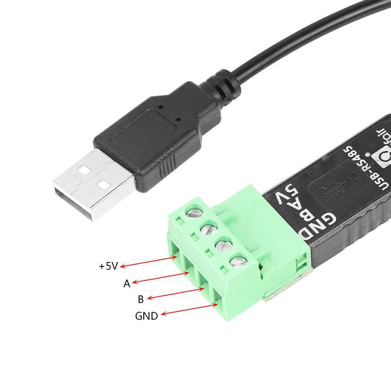 [Australia - AusPower] - CERRXIAN 1FT RS485 to USB Terminal Converter Serial Port Cable for Windows 7 8 10 