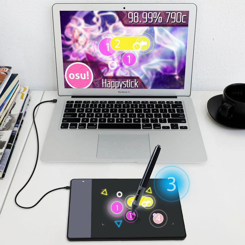 [Australia - AusPower] - HUION 420 OSU Tablet Graphics Drawing Pen Tablet with Digital Stylus - 4 x 2.23 Inches 