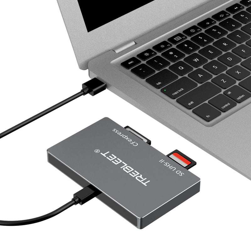 [Australia - AusPower] - Dual-Slot CFexpress Type B and SD 4.0 UHS-II Card Reader USB 3.2 Gen 2 10Gbps, Compatible for Thunderbolt 3 USB3.1 and USB 3.0 ,Support Windows/Mac OS UHS-II&Cfexpress Type-B 