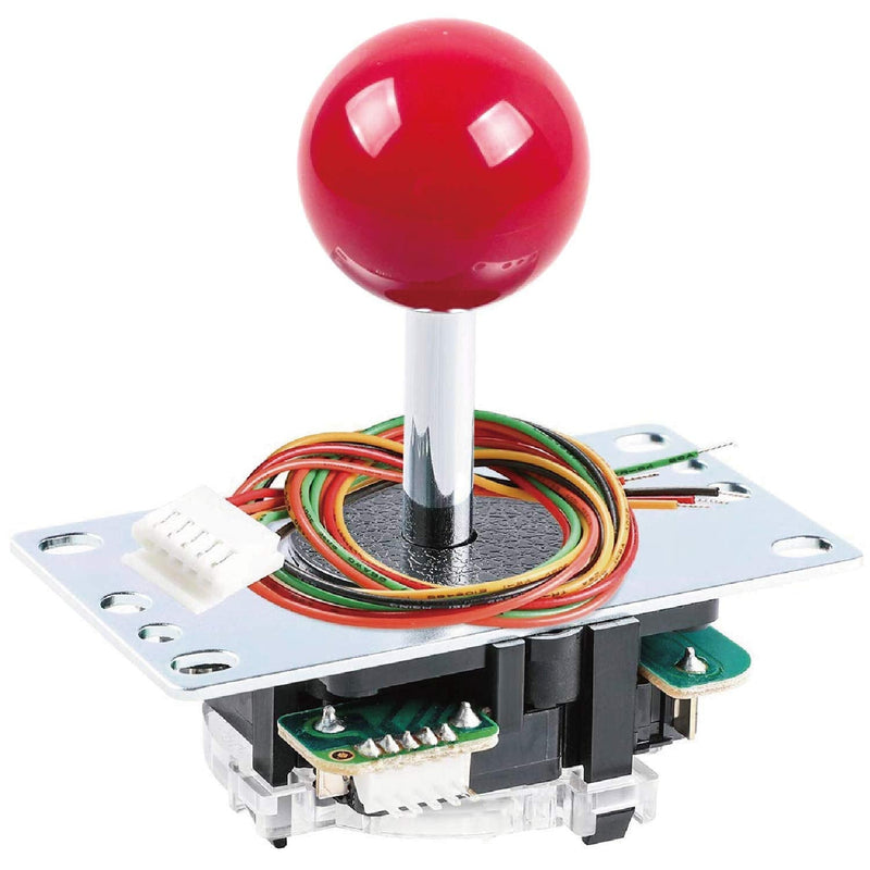 [Australia - AusPower] - Sanwa JLF-TP-8YT Joystick + Sanwa 8 pcs OBSF-30 Push Button Bundle Kit Color : Red - for Arcade Game 4 & 8 Way Adjustable, Compatible with Catz Mad SF4 Tournament Joystick S@NWA 