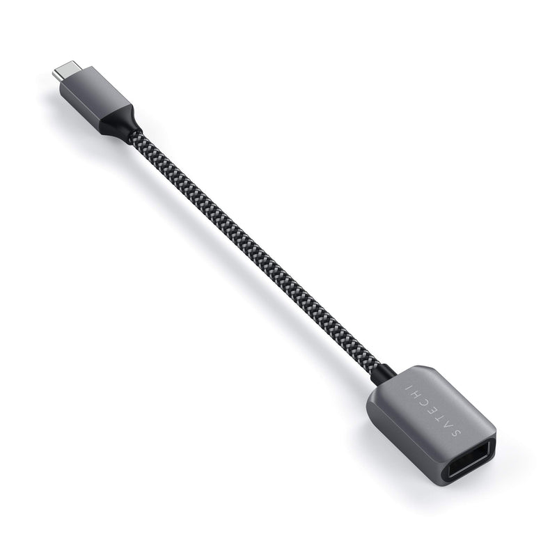 [Australia - AusPower] - Satechi USB-C to USB 3.0 Adapter Cable – USB Type-C to Type-A Female – Compatible with 2021 MacBook Pro M1 Pro & Max, 2020 MacBook Air/Pro M1, 2021 iPad Pro M1 and More 
