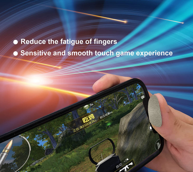 [Australia - AusPower] - Mobile Gaming Finger Sleeve Anti-Sweat Breathable Seamless Silver Fiber 30Pcs (Silver, 30PCS) 