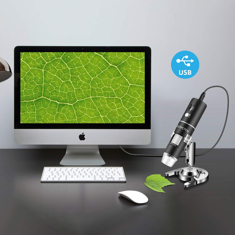 [Australia - AusPower] - STPCTOU Wireless Digital Microscope 50X-1000X 1080P Handheld Portable Mini WiFi USB Microscope Camera with 8 LED Lights for iPhone/iPad/Smartphone/Tablet/PC 