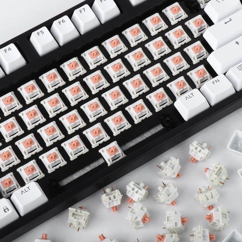 [Australia - AusPower] - RUNJRX MMD Holy Panda 62g Spring Switch for Mechanical Keyboard MMD Panda Switch 70PCS 3pin 