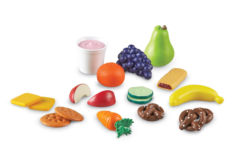 [Australia - AusPower] - Learning Resources New Sprouts Healthy Snack Set - 18 Pieces, Ages 2+ Pretend Play Food for Toddlers, Preschool Learning Toys, Kitchen Play Toys for Kids 