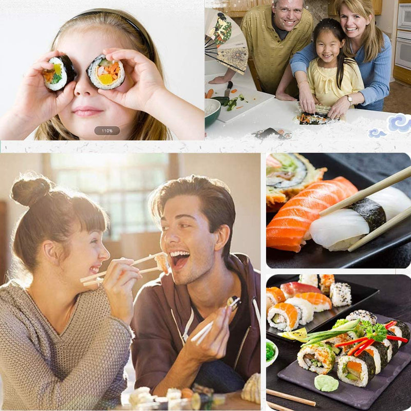 [Australia - AusPower] - Wtpncil Bamboo Sushi Rolling Mat, Natural Bamboo Sushi making kit, 2 PCS Sushi Rolling Mats 8.26 