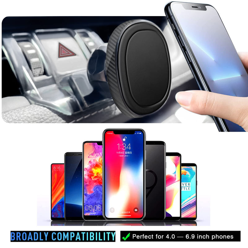 [Australia - AusPower] - Mengfly Car Phone Holder, Air Vent Magnetic Navigation Mount, for Toyota RAV4 2022 2021 2020 2019 (XLE Premium/Adventure/TRD Off-Road/Hybrid XSE/Limited) with Adjustment Dials Car Type, for All Phone Black 
