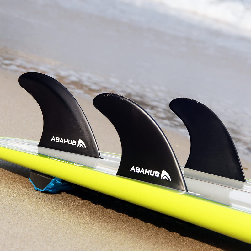 [Australia - AusPower] - Abahub Tri FCS/Future Fins Set, G5 Surfboard Fin, 3 Thruster Fins for Surf Boards, Surfing Longboard, Shortboard, Fiberglass Reinforced, Comes with Screws, Wax Comb and Key Future 