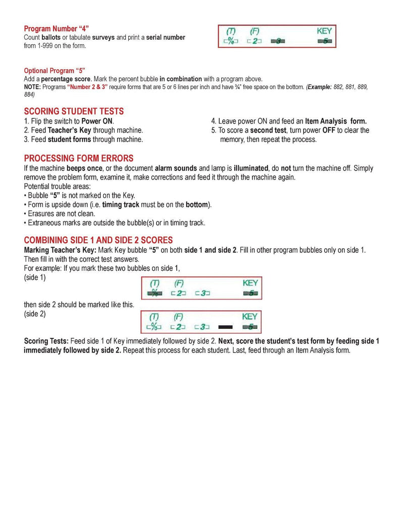[Australia - AusPower] - TEST-ITEM50 Item Analysis 9702 50 Question Compatible Testing Forms (100 Pack) 